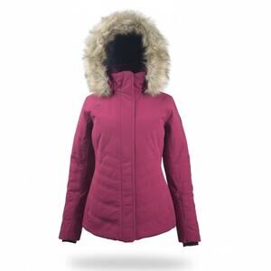 Obermeyer Tuscany Elite Ski Jacket Womens 6 Insulated WP Hood‎ Feel the Beet